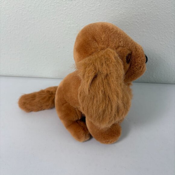 Russ Berrie & Co Rusty Dog Brown Puppy Plush Stuffed Animal Vintage 9 In - Picture 4 of 7